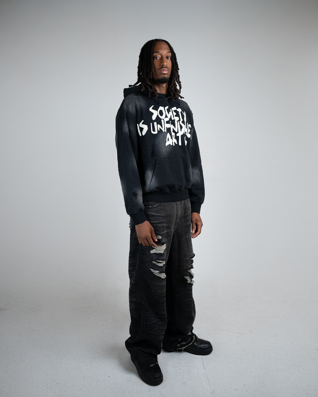 "Society is Unfinished Art" Pullover Hoodie