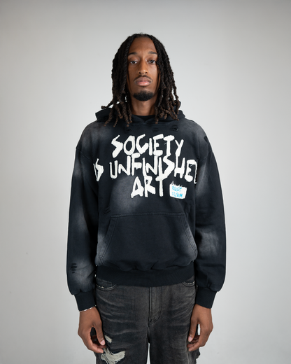 "Society is Unfinished Art" Pullover Hoodie