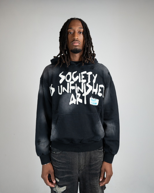 "Society is Unfinished Art" Pullover Hoodie
