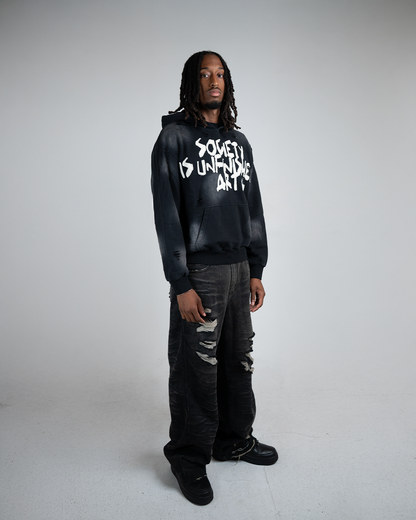 "Society is Unfinished Art" Pullover Hoodie